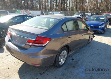 2015 Honda Civic Lx z USA, uszkodzony, nr VIN 19XFB2F54FE236833